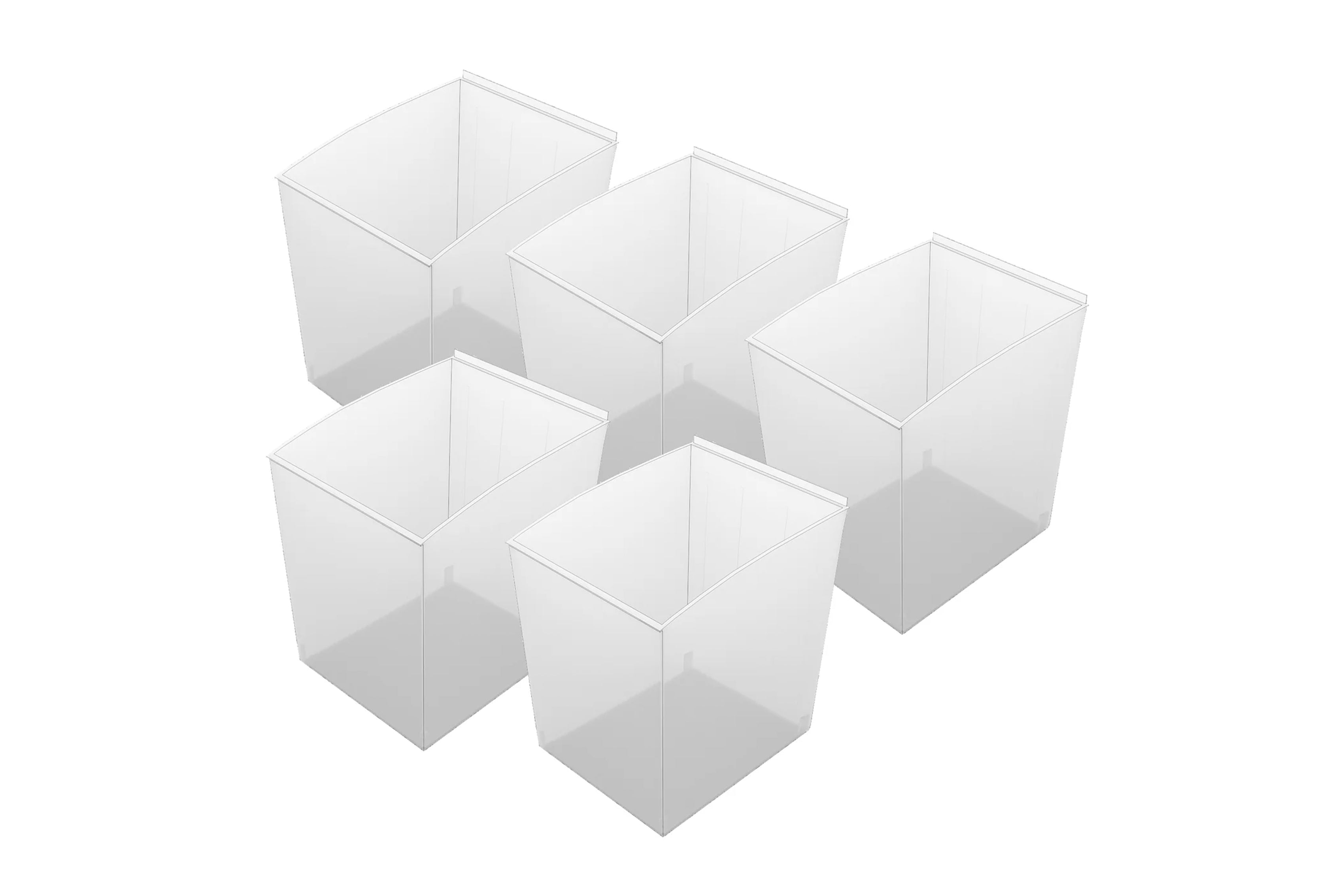 Proslat Pro Bin Deep 5 Pack - Heavy Duty Wall Mount Storage Bins for Garage, Workshop & Home Organization - Perfect for Tools, Sports Gear & Household Items