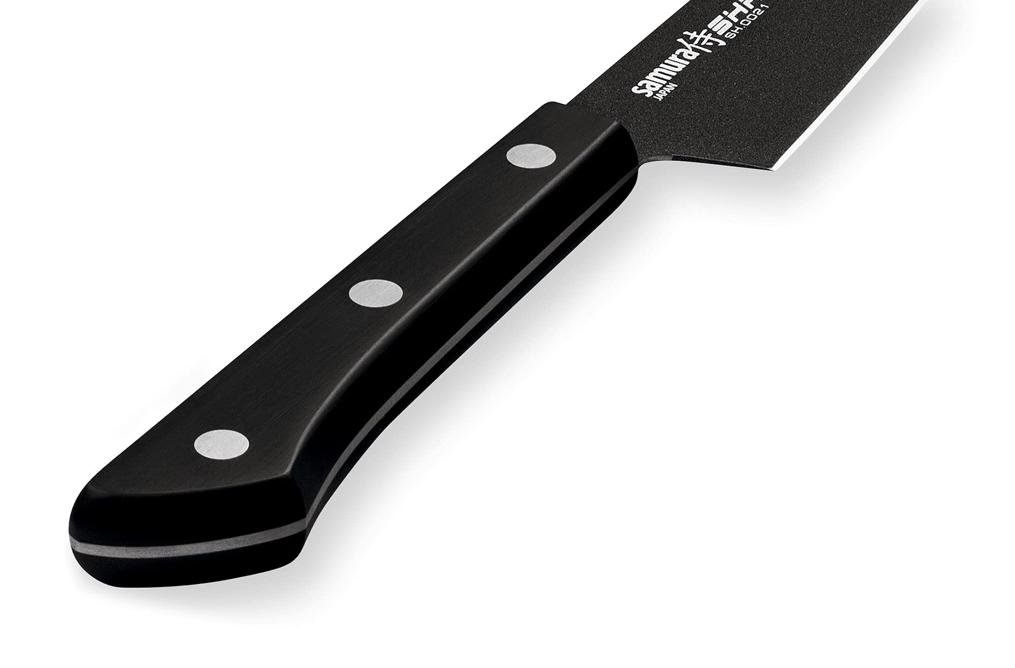 SAMURA SHADOW Utility Knife with Black Non-Stick Coating - 4.7 Inch (120mm) Precision Cutting Tool for DIY, Crafting & Outdoor Activities