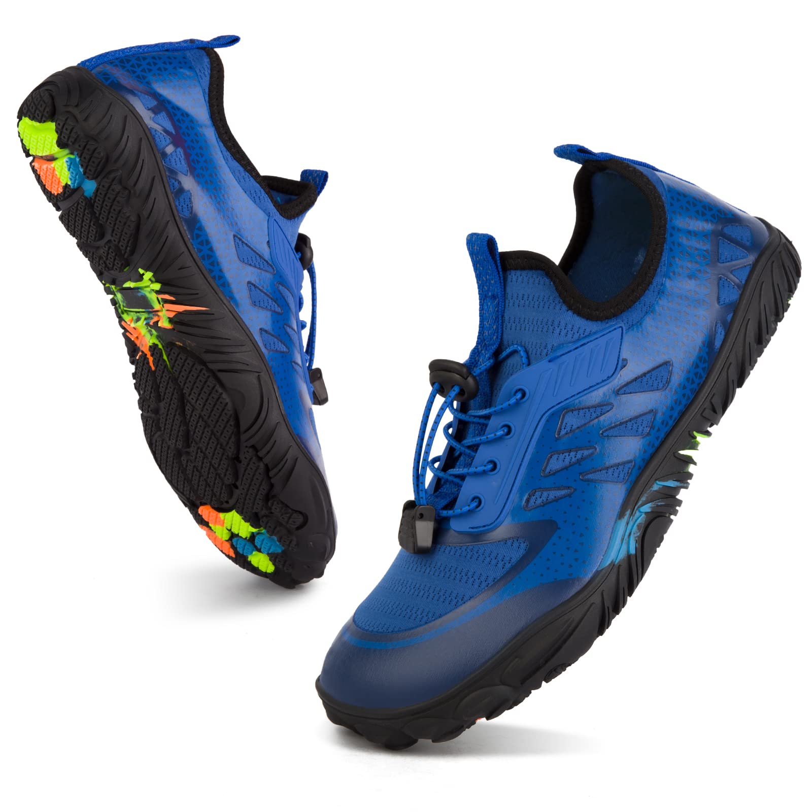 MaxMuxun Men's Quick Dry Water Shoes with Sticky Sole - Barefoot Aqua Shoes for Swimming, Diving, Surfing, Hiking, Boating, Fishing & Kayaking | Perfect for Beach, Pool & Outdoor Water Activities