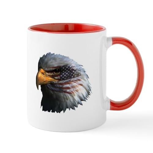 White/Red Inside - American Eagle Mug