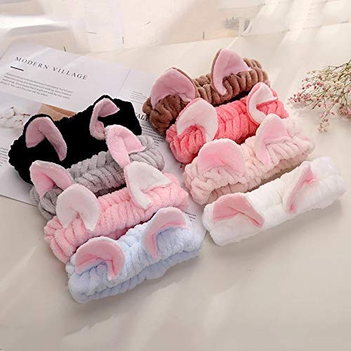 Cute Cat Ears Velvet Headband for Women - Soft Plush Hair Accessory with Cat Ears for Spa, Makeup, Cosplay & Fashion | Black | RKPM HOMES | Perfect for Halloween Costumes, Anime Conventions & Self Care Days