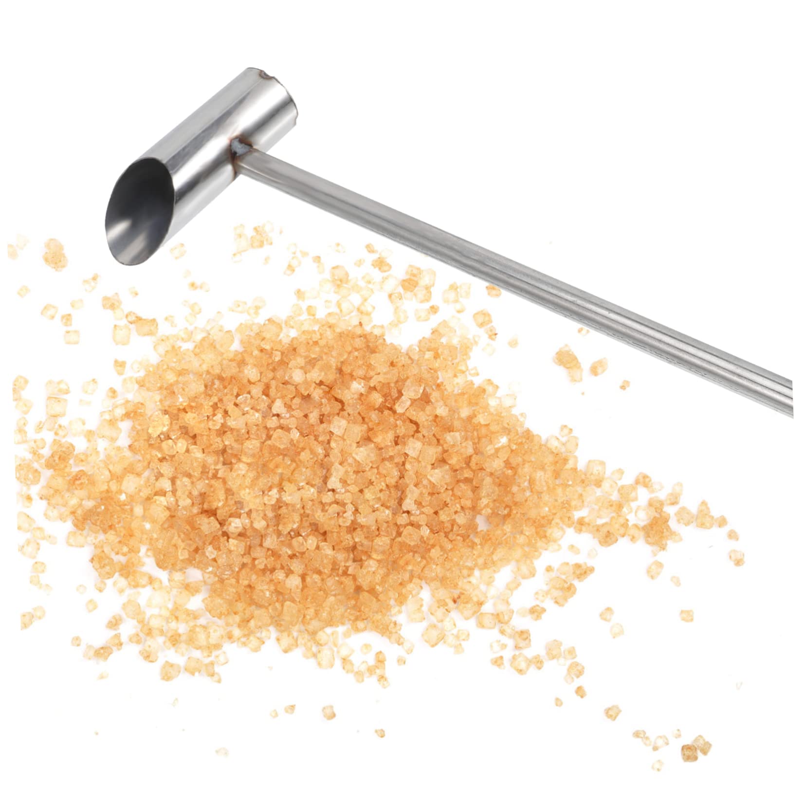 Stainless Steel Cotton Candy Sugar Spoon - Flossing Scoop for Cotton Candy Maker & Marshmallow Machine | Durable Kitchen Tool for Easy Sugar Handling | Perfect for Home, Parties, and Carnival Treats