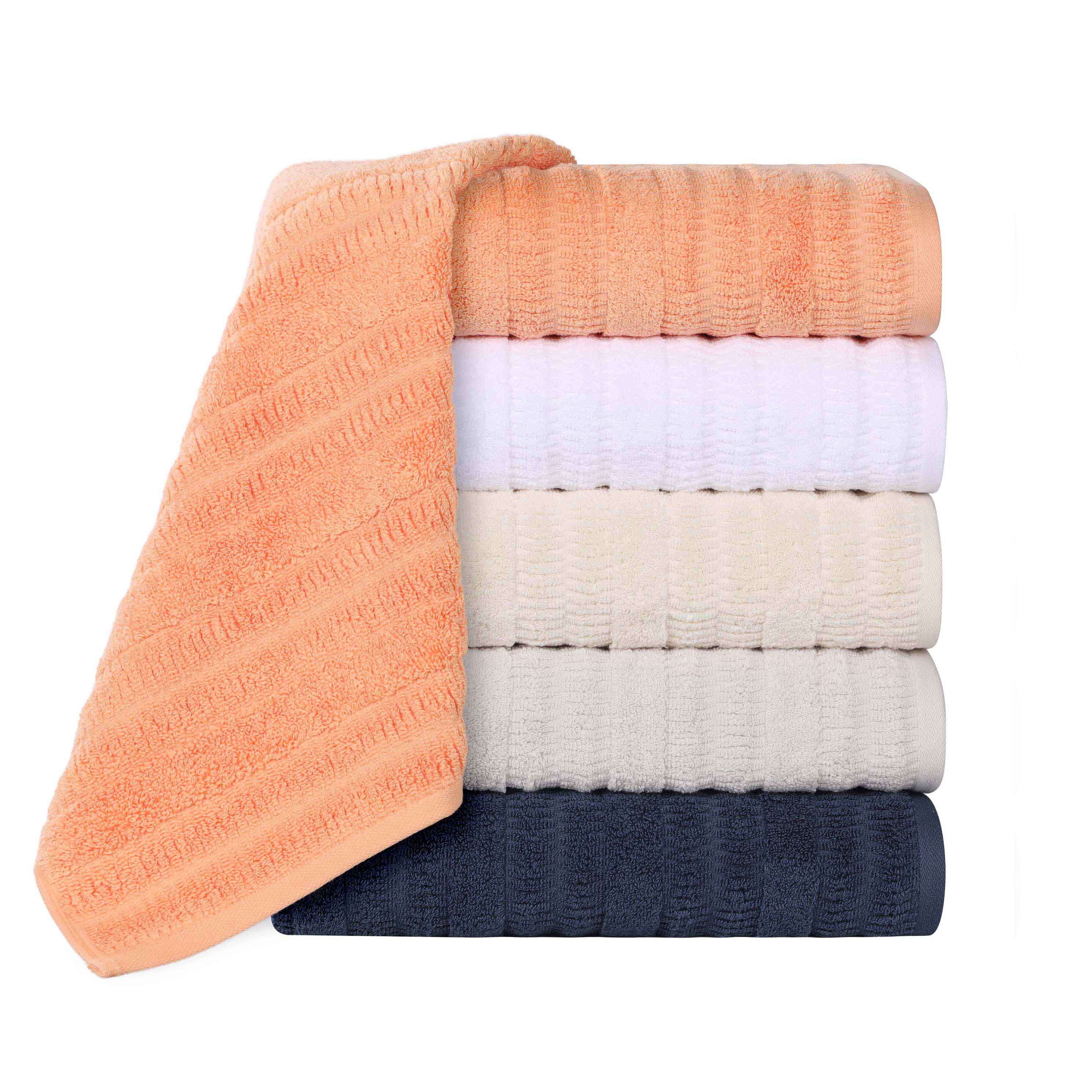 Premium 9-Piece Mika Smart Twist Cotton Towel Set - Soft, Absorbent & Quick-Drying Bath Towels for Spa, Gym & Luxury Home Use