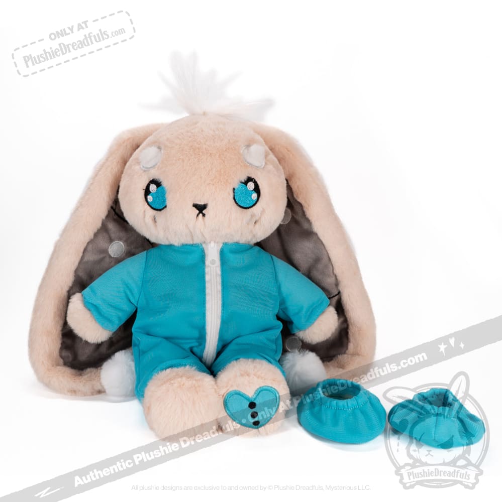 Plushie Dreadfuls Immunocompromised Rabbit Stuffed Animal - Cute Soft Plush Toy for Kids, Gifts & Comfort (Hospital, Home, Therapy)