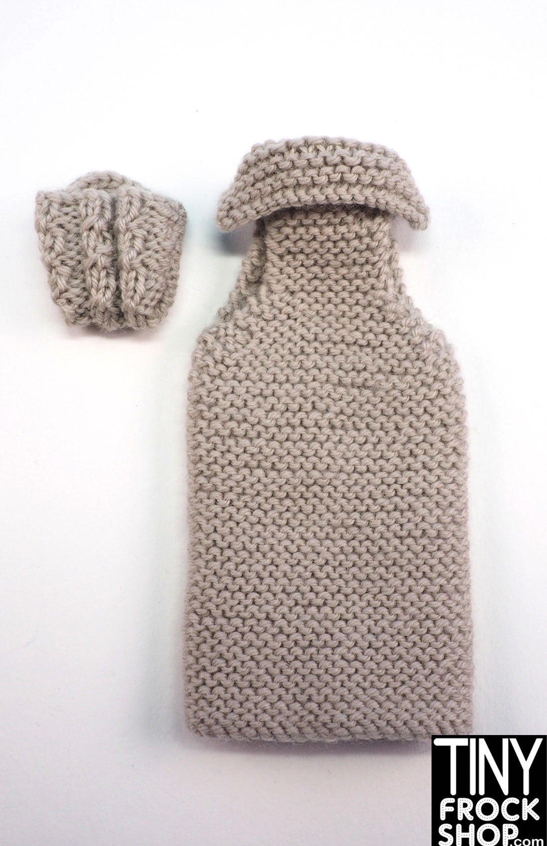 12 Fashion Doll Claudia Dress with Bag by Knits4Dolls - Elegant Outfit for 18