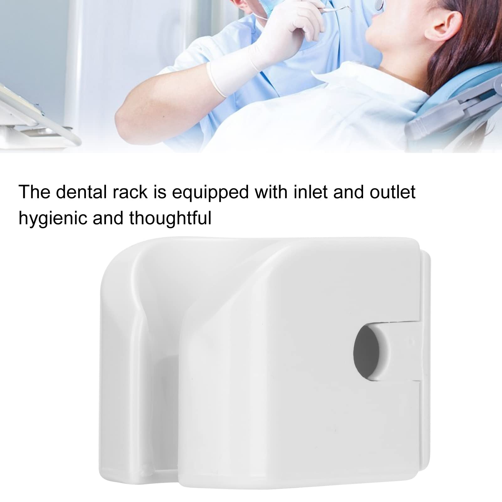 Dental Handpiece Rack Holder Stand with Air Inlet/Outlet - White Wall-Mounted Organizer for Dental Tools | Perfect for Dental Clinics, Hospitals & Labs