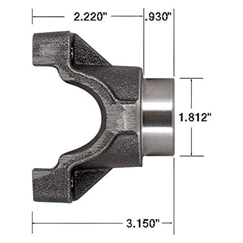 Ford 8.8 Yoke 1350 Series - High Performance U1630 Replacement for Strange S-Series - Perfect for Off-Road, Racing & Driveshaft Upgrades