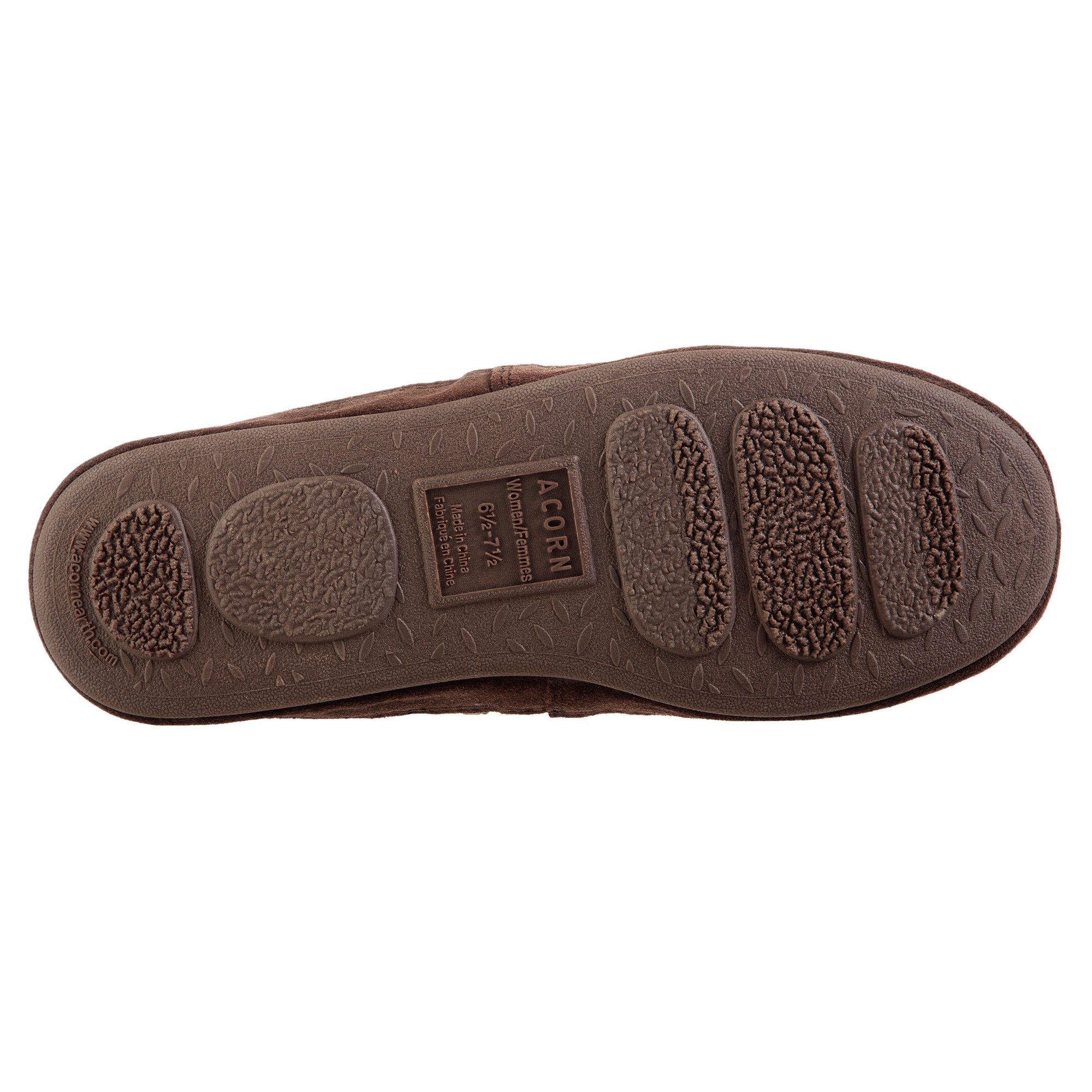 Women's Acorn® Moc II Collapsible Heel Slippers with Indoor/Outdoor Sole - Cozy House Shoes for Relaxing at Home, Lounging & Quick Outdoor Errands