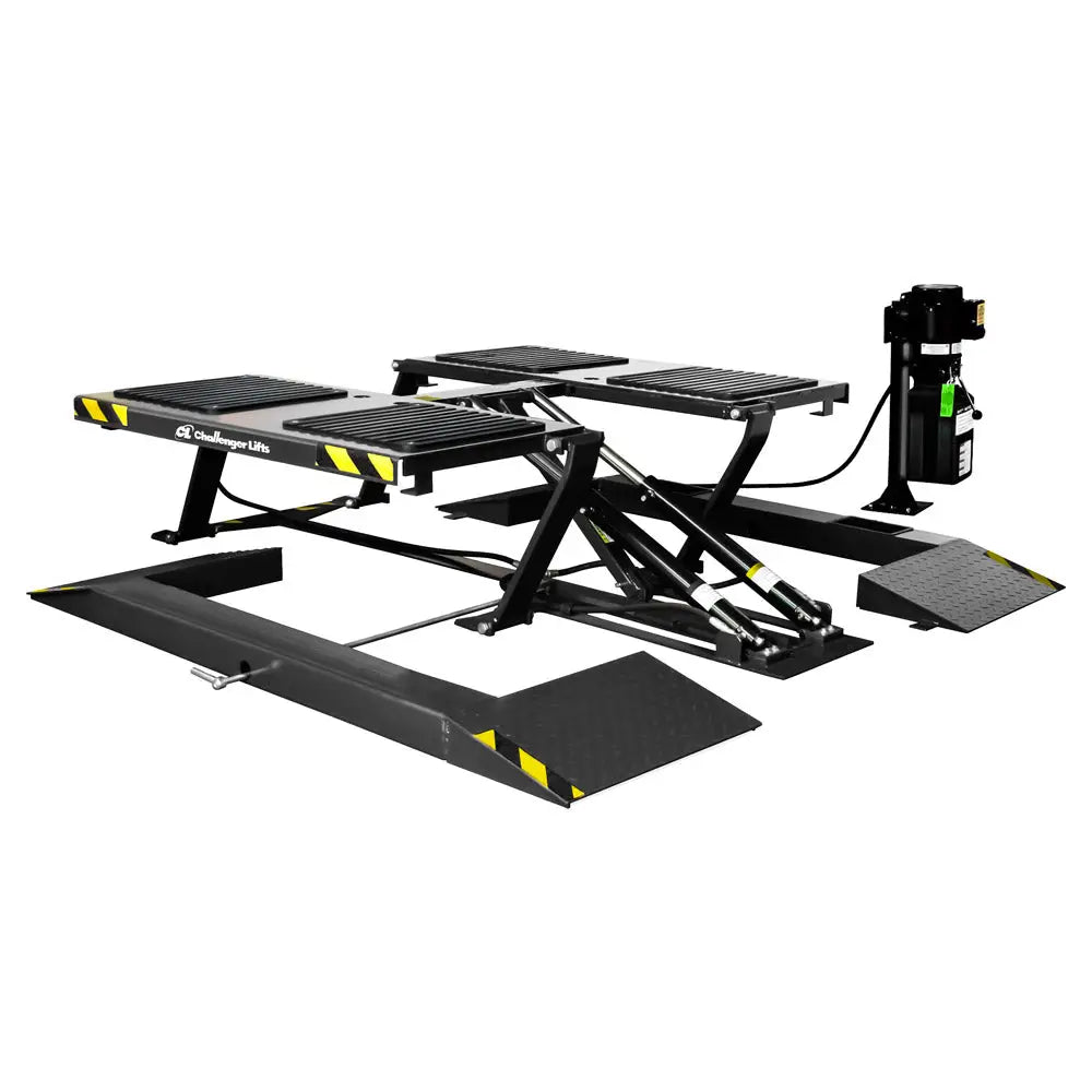 Challenger SRM10 10K Low Rise Lift - Heavy Duty Car Lift for Auto Repair Shops & Home Garages - Perfect for Vehicle Maintenance and Tire Changes