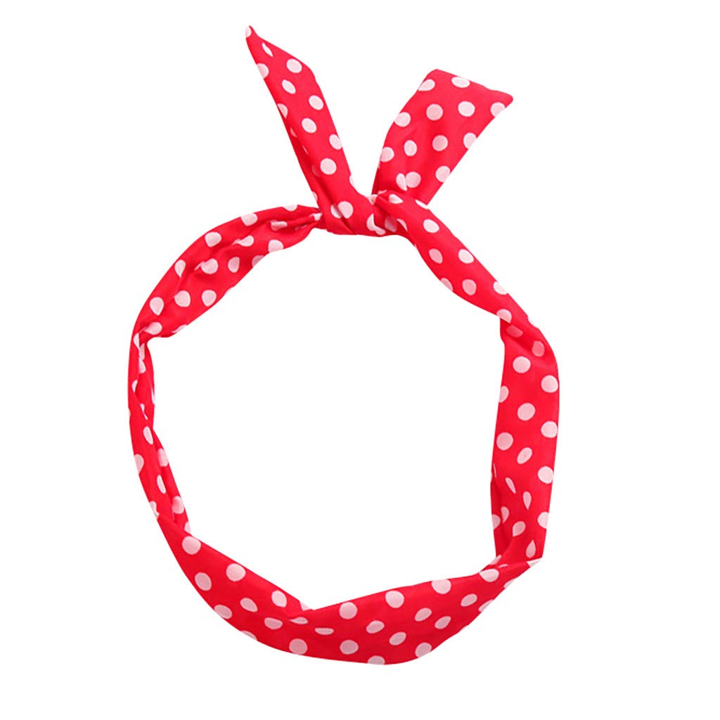 LOKODO Paisley Rockabilly Wired Headband - Polka Dot Tartan Retro Scarf Hair Band for Women | Vintage Hair Accessories for Parties, Weddings & Everyday Style