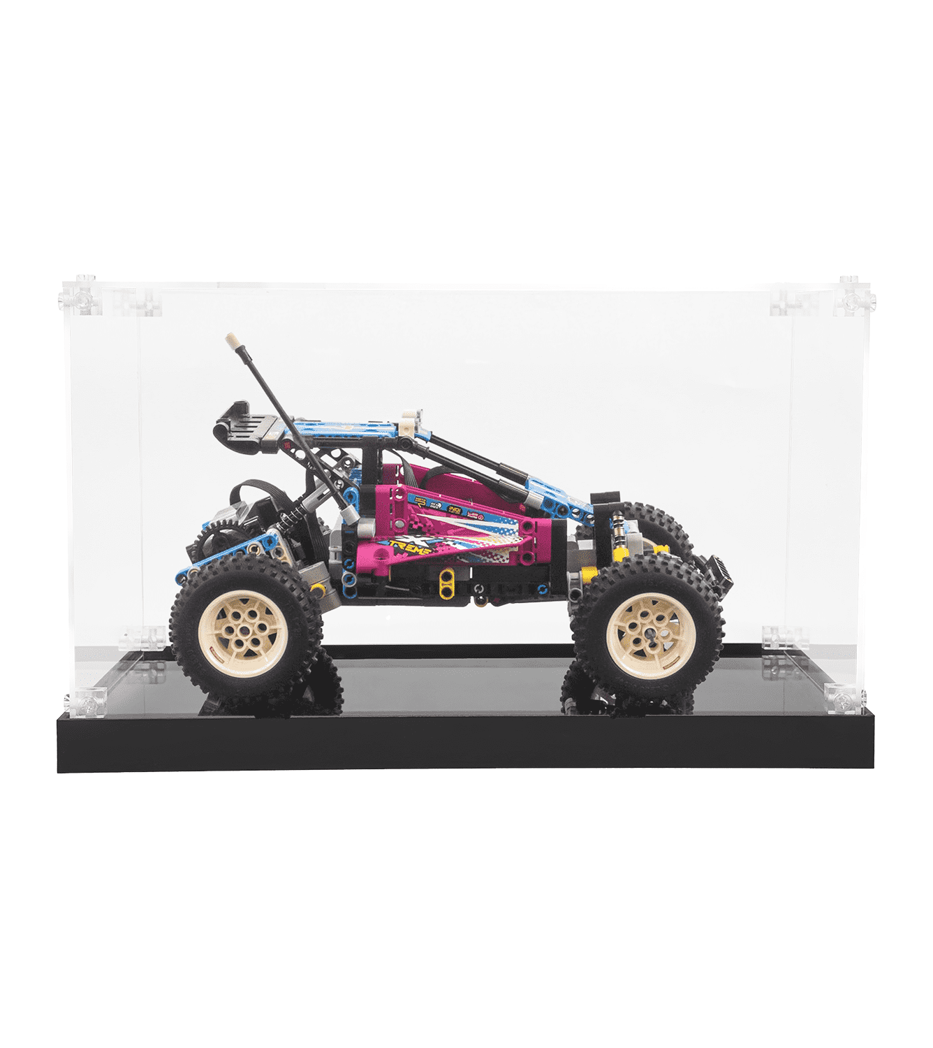 LEGO Technic Off Road Buggy 42124 Display Case - Clear Acrylic Protection for Collectible Model Car - Perfect for Showcase, Dust Protection & Home Decor