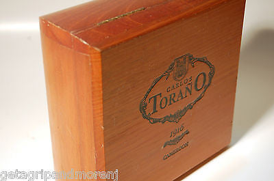 Carlos Torano 1916 Wooden Cigar Box - Premium Humidor for Cigar Aficionados | Perfect for Home, Office & Gifting