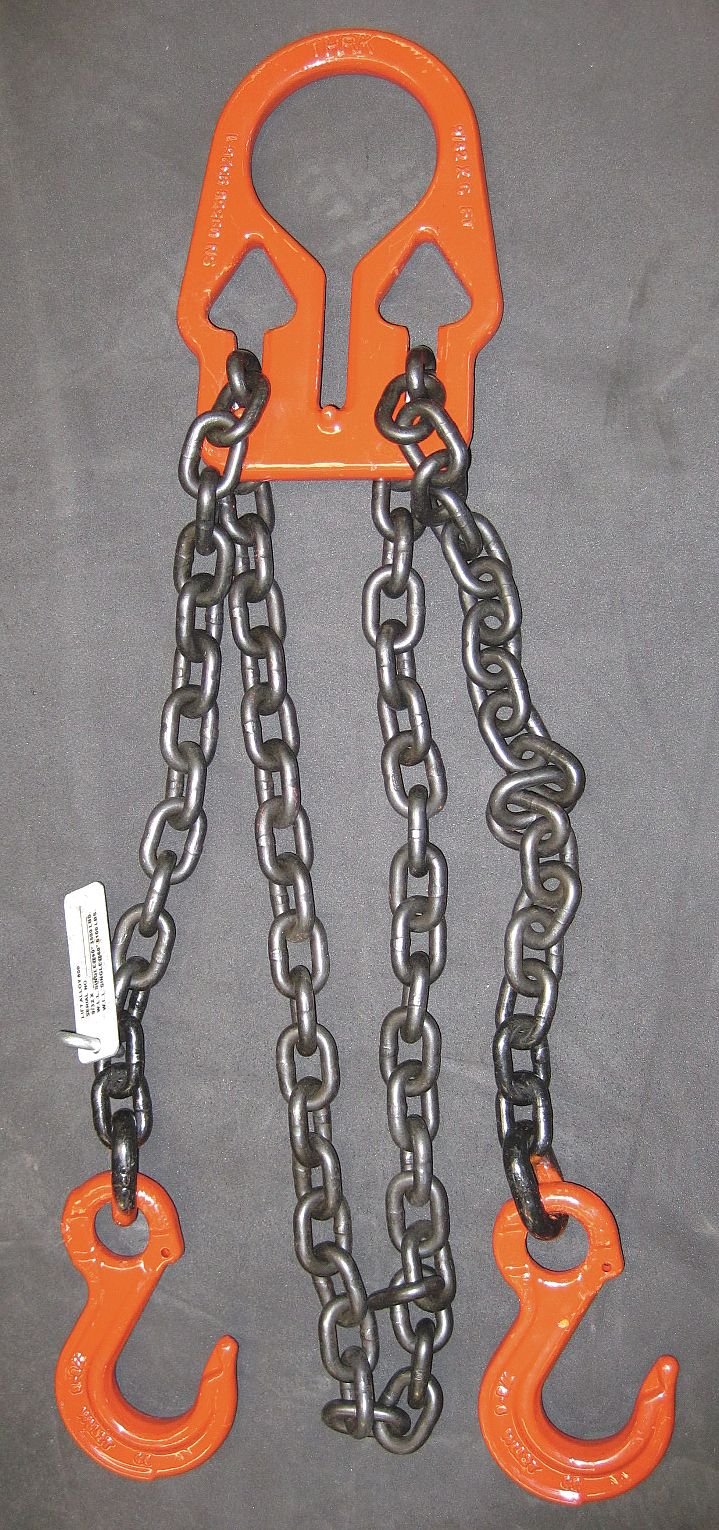 Heavy Duty G80 Chain Sling with Adjustable Links - 6 ft Length for Lifting & Rigging - Perfect for Construction, Towing, and Industrial Applications