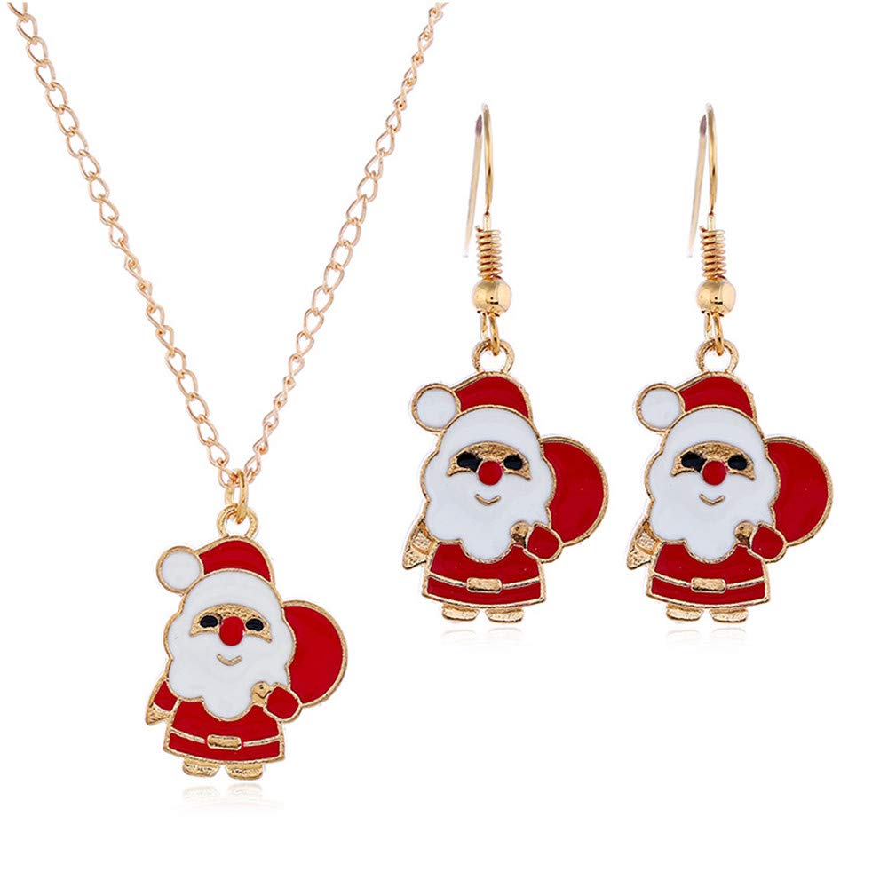 Christmas Jewelry Set for Women - Elegant Long Drop Pendant Necklace & Choker Earrings Set | Perfect Gift for Christmas, Birthday, Valentine's Day & Mother's Day | Great for Parties, Date Nights & Special Occasions