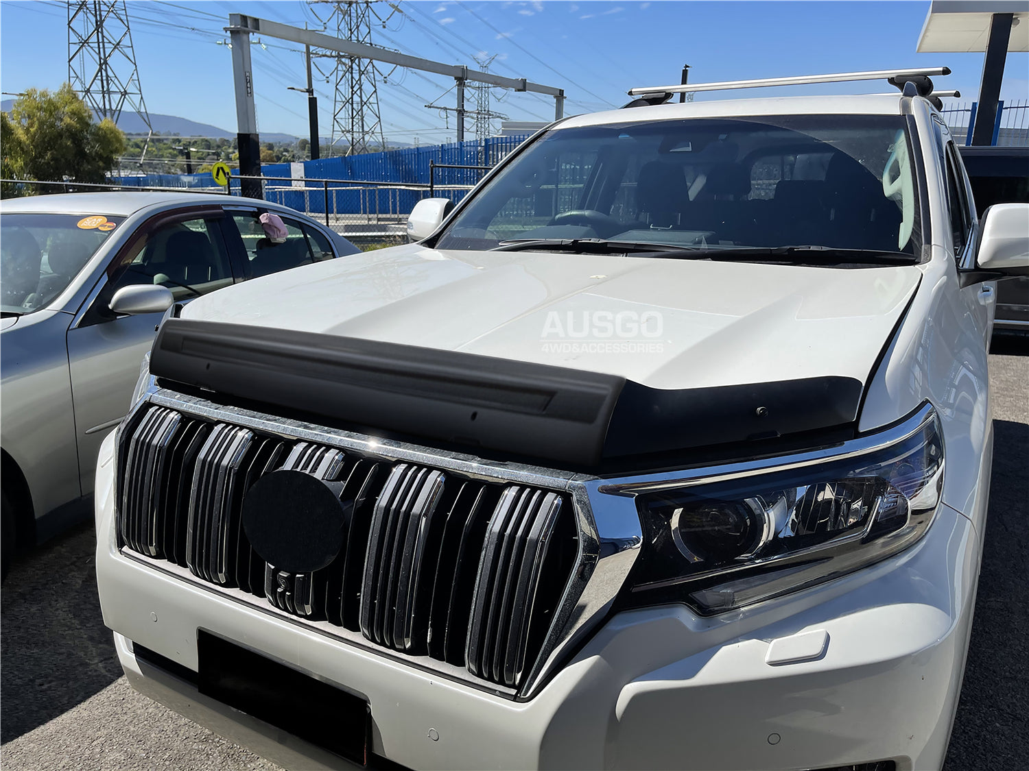 Stainless Steel Window Trim Weather Shields & Hood Protector for Toyota Land Cruiser Prado 150 (2018-2024) - Perfect for Off-Roading, Rain Protection & UV Defense