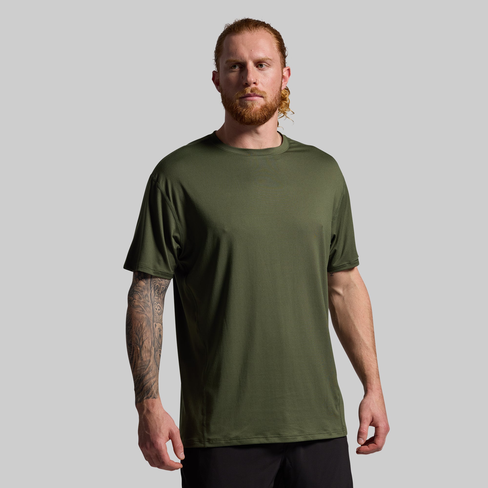 Premium Athleisure T-Shirt for Men & Women - Tactical Green - Comfortable & Stylish Activewear for Gym, Running, Yoga & Casual Wear