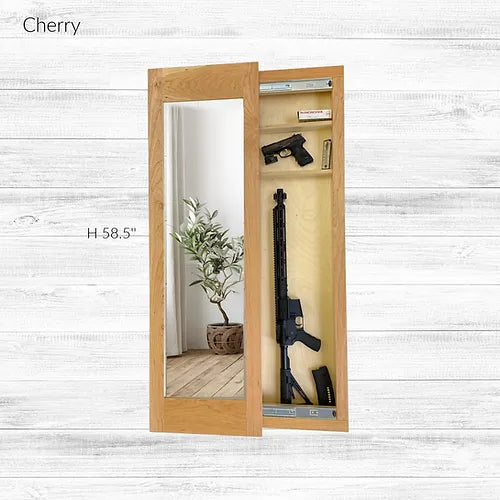 Go Secret Storage Full Length Sliding Concealment Mirror - Hidden Safe for Valuables, Jewelry & Cash - Perfect for Bedroom, Bathroom or Closet Security