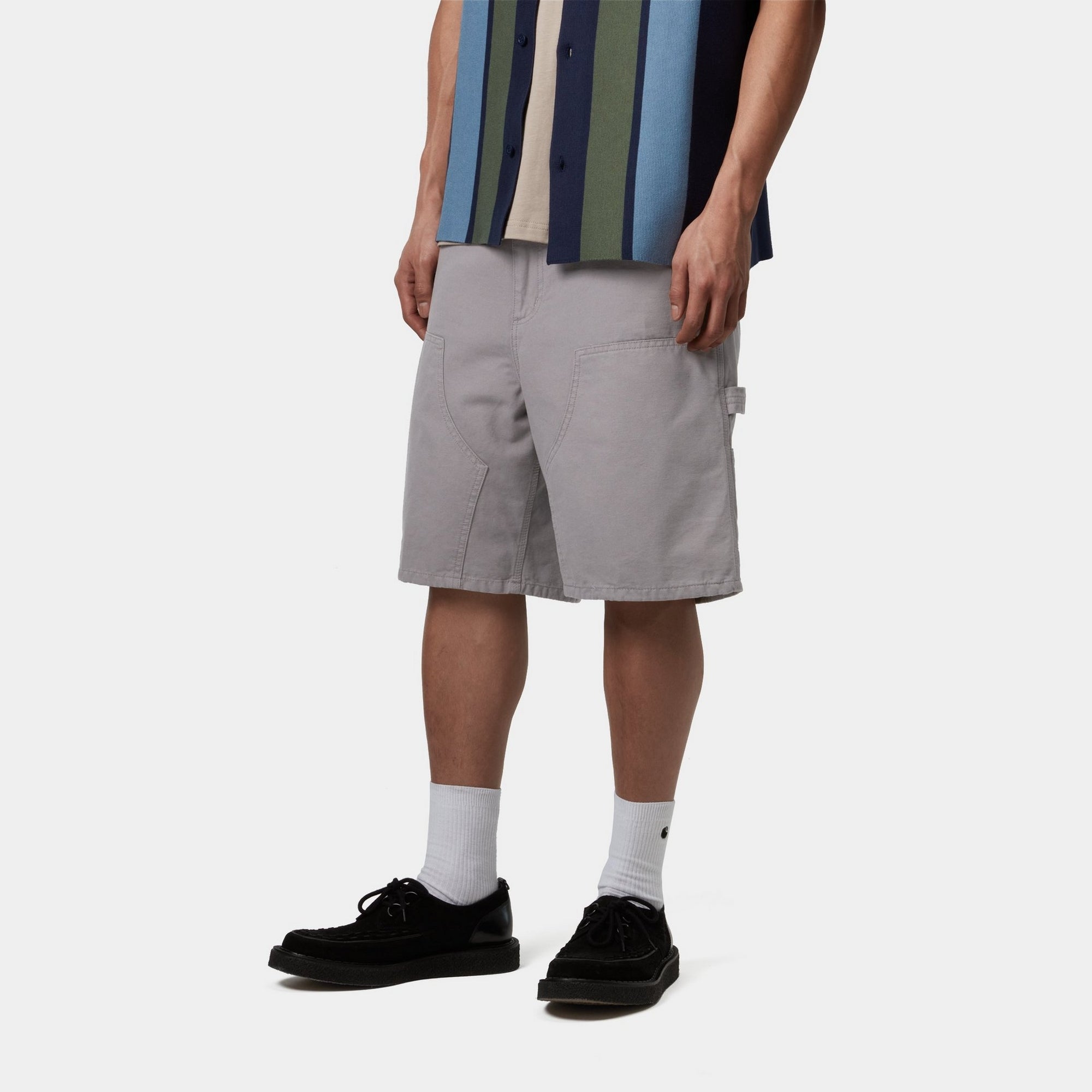 Double Knee Canvas Shorts - Yosemite Stone Washed Denim Shorts for Men | Casual Wear, Outdoor Adventures & Street Style