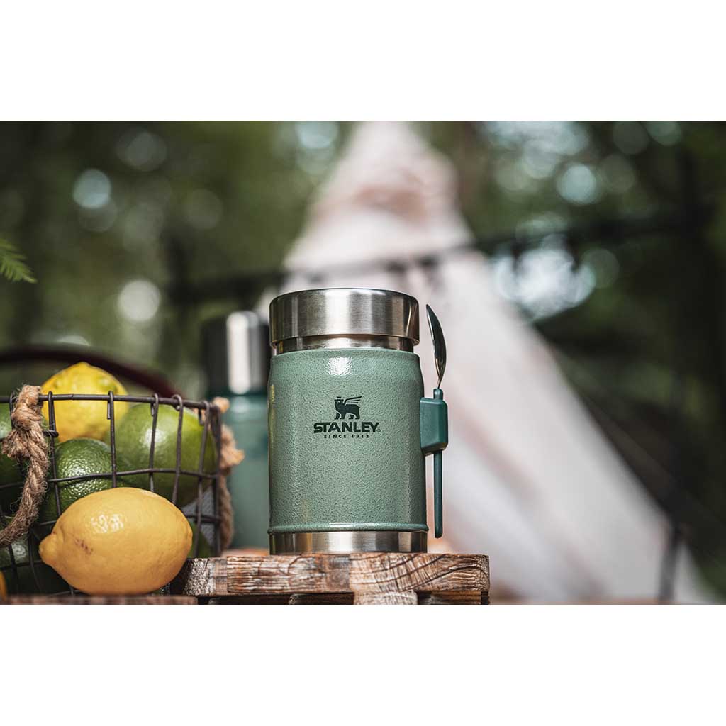 Premium Stainless Steel Insulated Food Jar with Spork - Keep Meals Hot or Cold for Hours - Perfect for Camping, Hiking, and Office Lunch