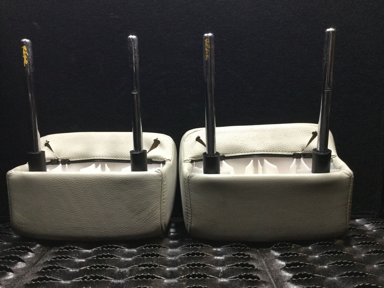 04 10 Saab 9-3 93 Convertible Rear Seat Headrest Left Right Pair OEM Replacement Parts - Perfect for Car Interior Upgrade & Comfort Enhancement