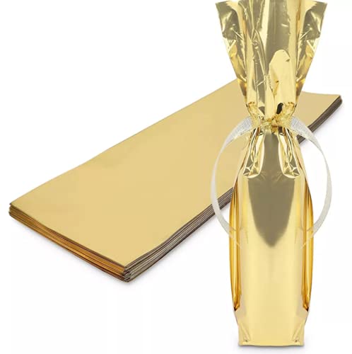 Premium Silver Metallic Gift Bags (Pack of 10) - Elegant & Eco-Friendly Party Favor Bags for Birthdays, Weddings, Baby Showers & Special Events