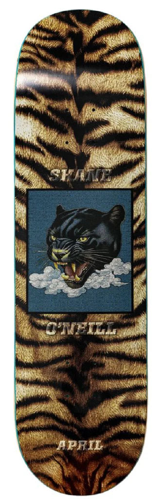 April Shane Leopard Print Skateboard Deck 8.125