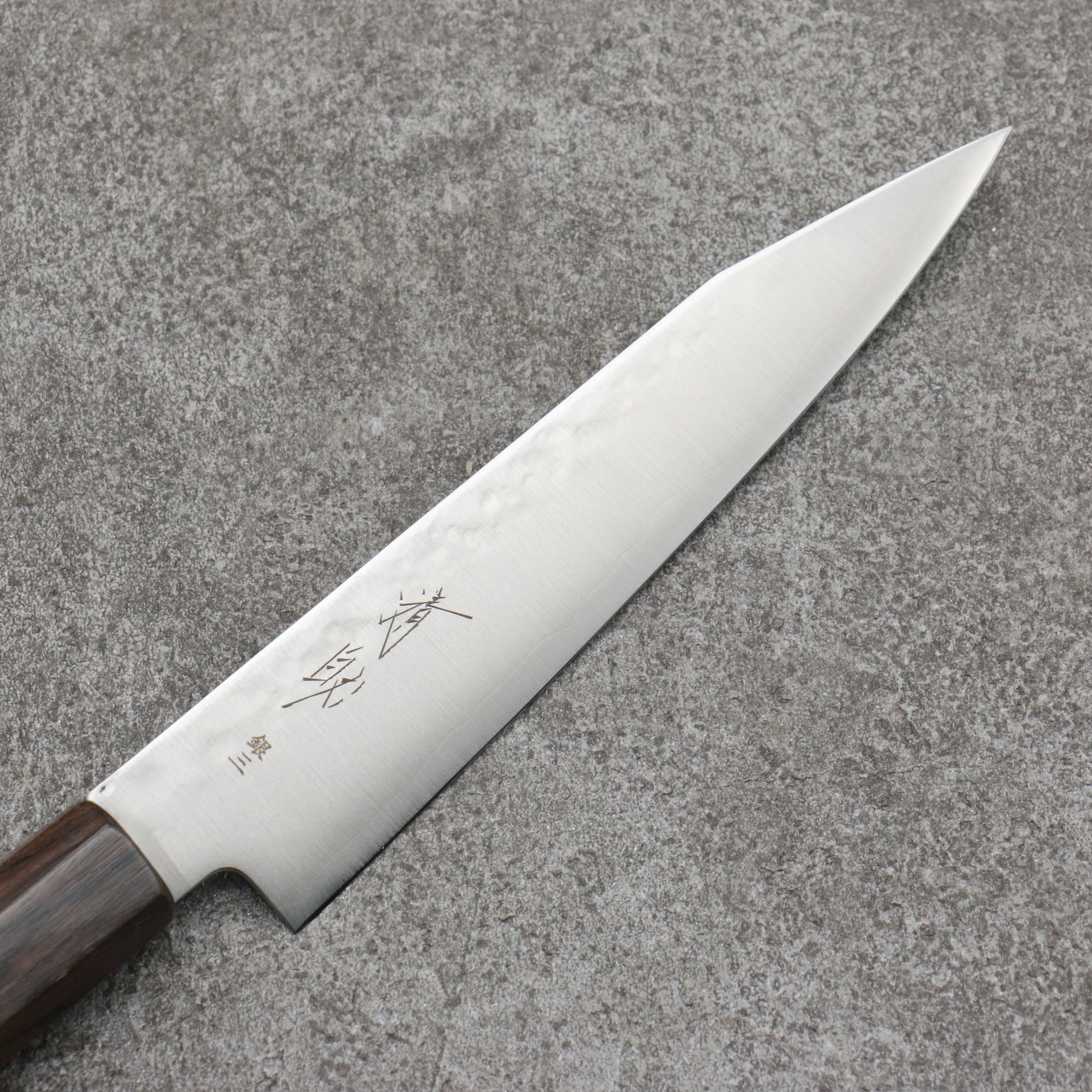 Premium Seisuke Silver Steel Kiritsuke Petty Utility Knife 150mm - Japanese Chef Knife with Ebony Wood Handle - Perfect for Slicing, Dicing & Precision Cutting in Professional Kitchens & Home Cooking