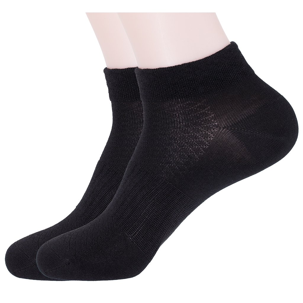 PEARL CARE Men's Cotton & Pearl Fiber Odor-Resistant Breathable Low Cut Socks (Pack of 2) - Perfect for Running, Gym & Everyday Comfort