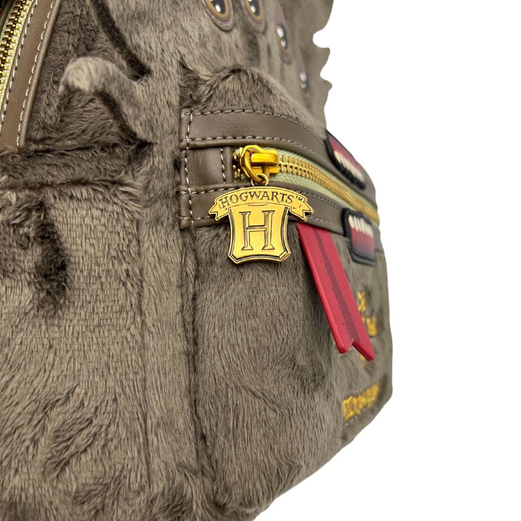 Loungefly Harry Potter Monster Book of Monsters Backpack - Official Licensed Double Strap Shoulder Bag for Cosplay, Halloween Costume & Wizarding World Fans - Perfect for Comic Con, Theme Parks & Harry Potter Merch Collectors