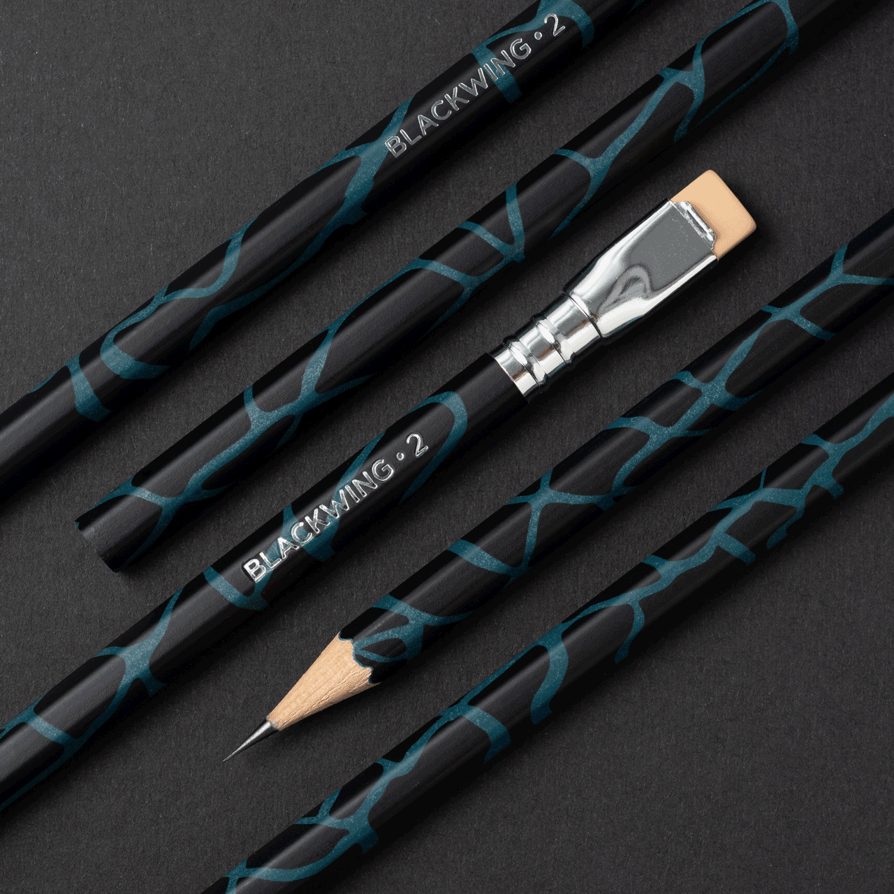 Premium Blackwing Volume 2 Pencils - Set of 12 Wooden Graphite Writing Tools for Artists, Writers & Professionals - Perfect for Sketching, Journaling & Office Use