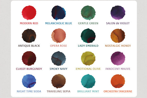 Teranishi Guitar Taisho Roman Haikara Ink - Emotional Olive Guitar Ink for Calligraphy, Art & Vintage Style Writing - Perfect for Fountain Pens, Dip Pens & Creative Projects