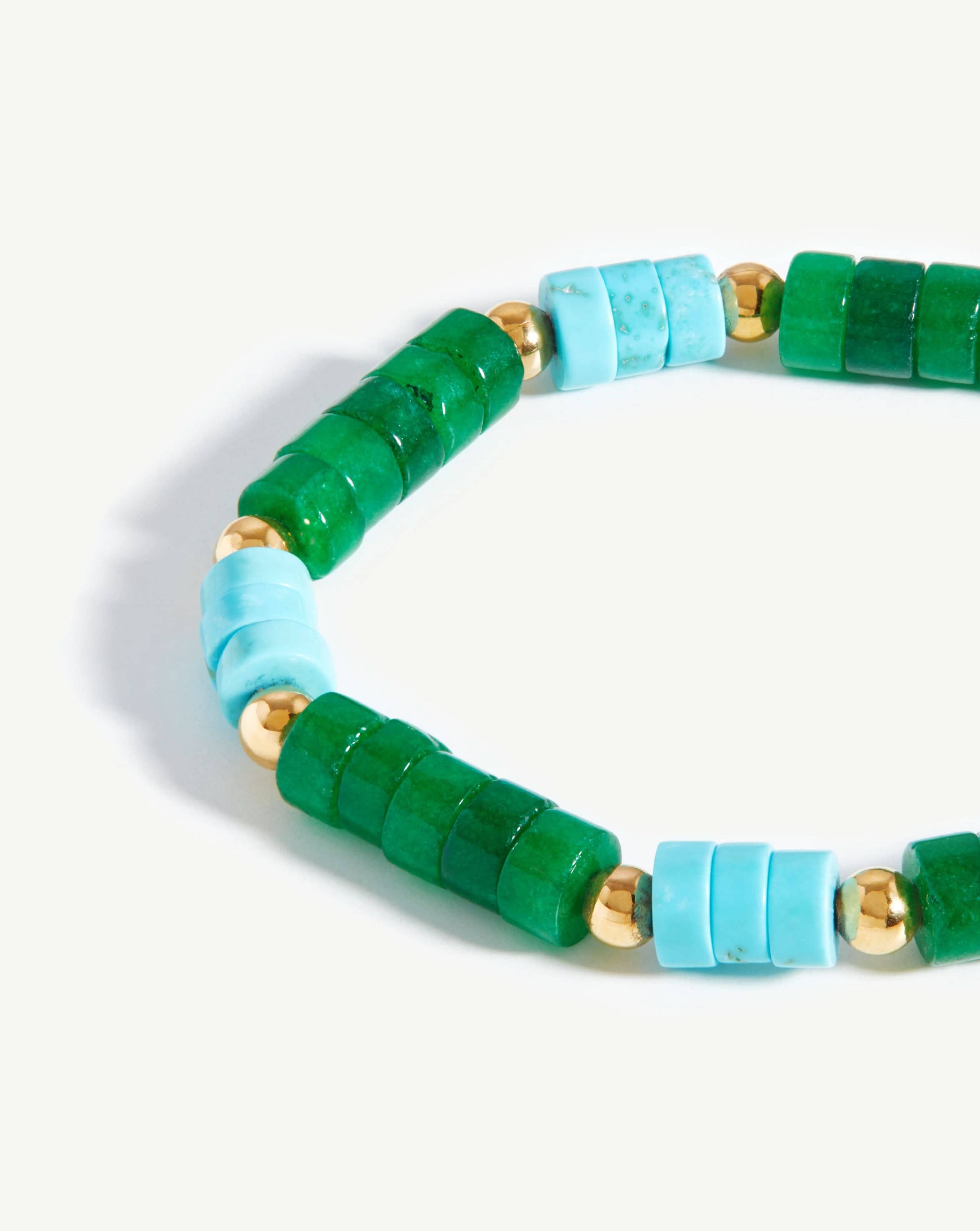 18ct Gold Plated Beaded Stack Bracelet for Women - Elegant Layered Bracelets for Everyday Wear, Parties & Gifts