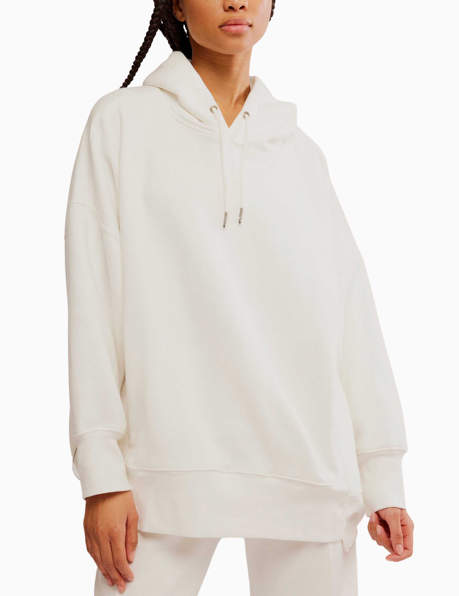 Sprint To The Finish Hoodie - Soft Ivory Pullover Sweatshirt for Running, Gym & Casual Wear | Cozy Unisex Hooded Sweater for Athletes and Everyday Comfort