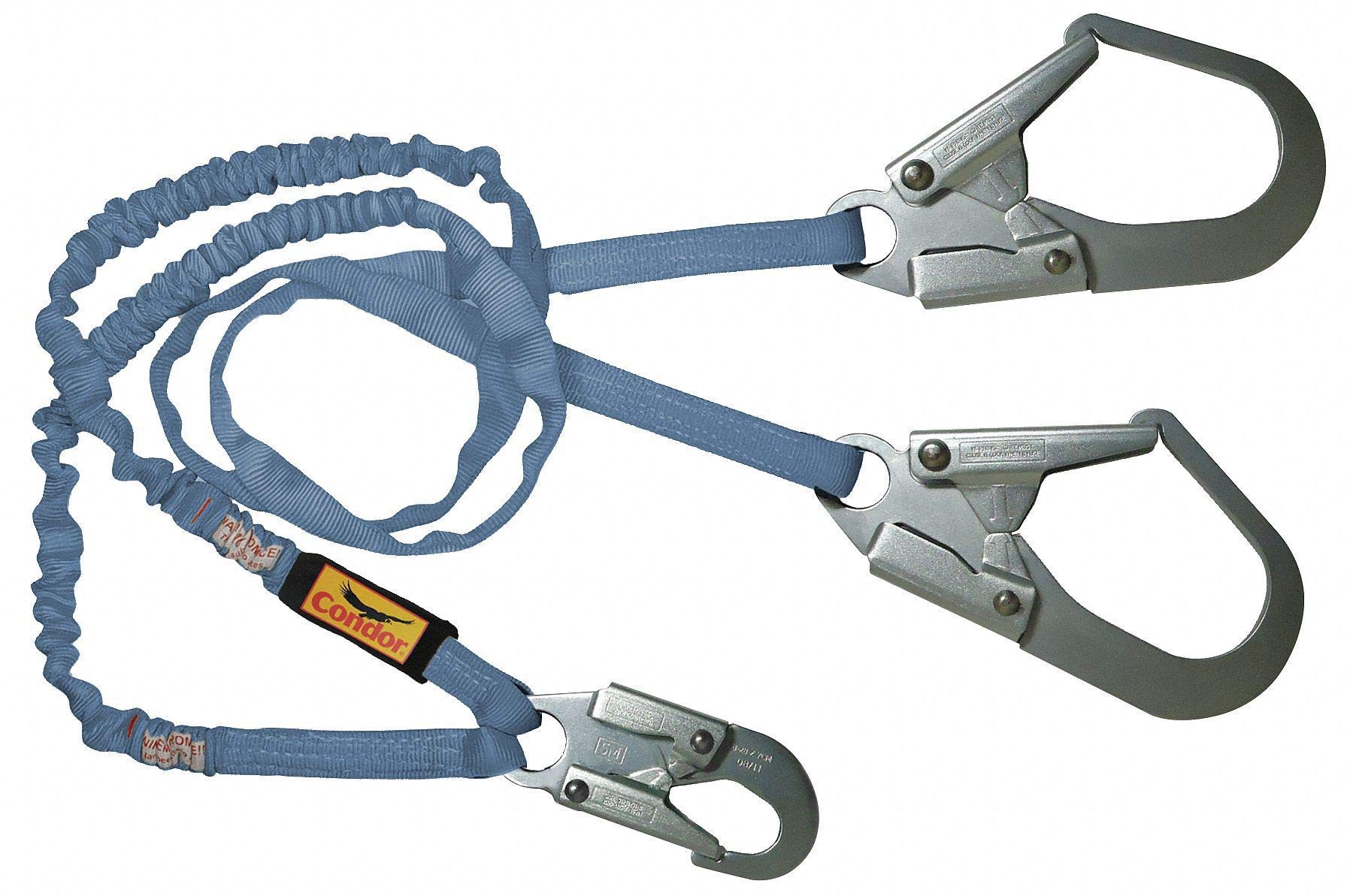 Durable 2-Leg Polyester Lanyard in Blue - Perfect for ID Badges, Keys, and Event Accessories