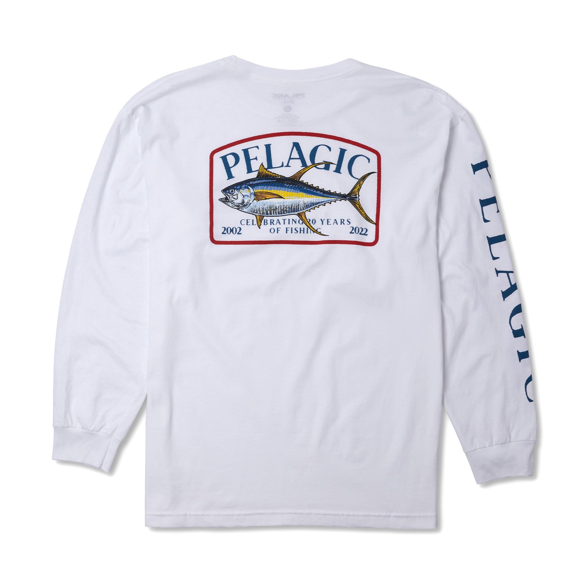 PELAGIC Game Fish Tuna Long Sleeve T-Shirt - Comfortable Fishing Shirt for Anglers & Outdoor Enthusiasts