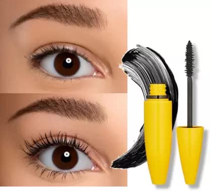 Waterproof & Curling Eyelash Mascara - Volumizing & Lengthening Formula (1 Pack) - Perfect for Daily Wear, Parties & Special Occasions