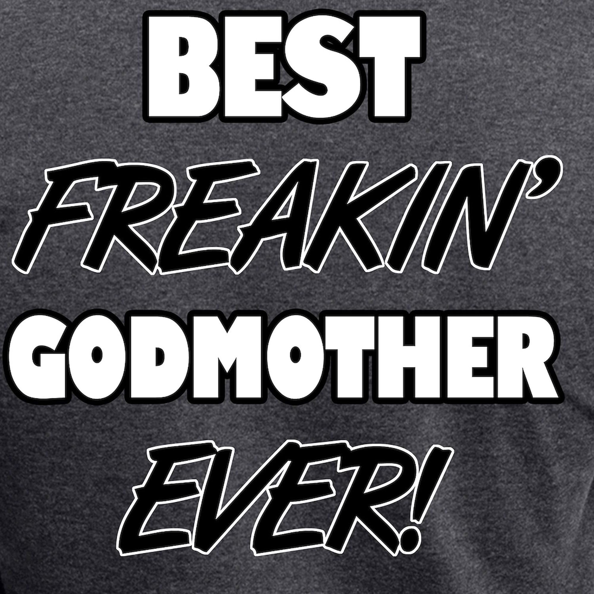 Best Freakin' Godmother Ever Women's Charcoal Pajama Set - Funny Novelty Sleepwear for Aunts & Godmothers - Perfect for Birthday Gifts, Christmas Presents & Relaxing at Home