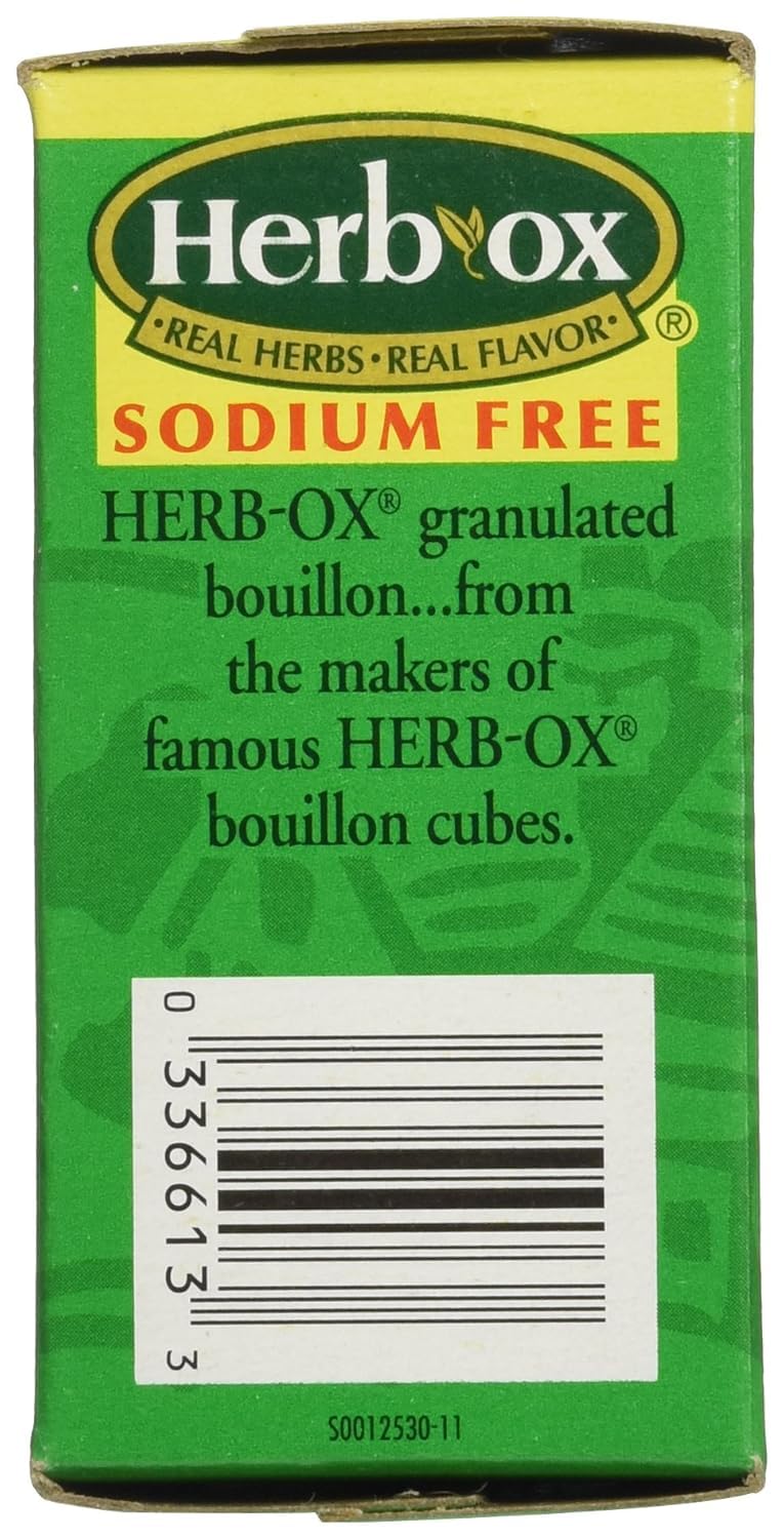 Herb-Ox Chicken Bouillon Cubes - Instant Broth & Seasoning Mix - 8 Count (1.2 oz Each) - Perfect for Soups, Stews, Gravy & Cooking - Gluten Free & Low Sodium