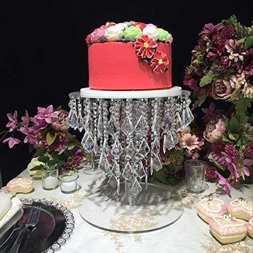 Premium Crystal Acrylic Cake Stand Set - 9.8