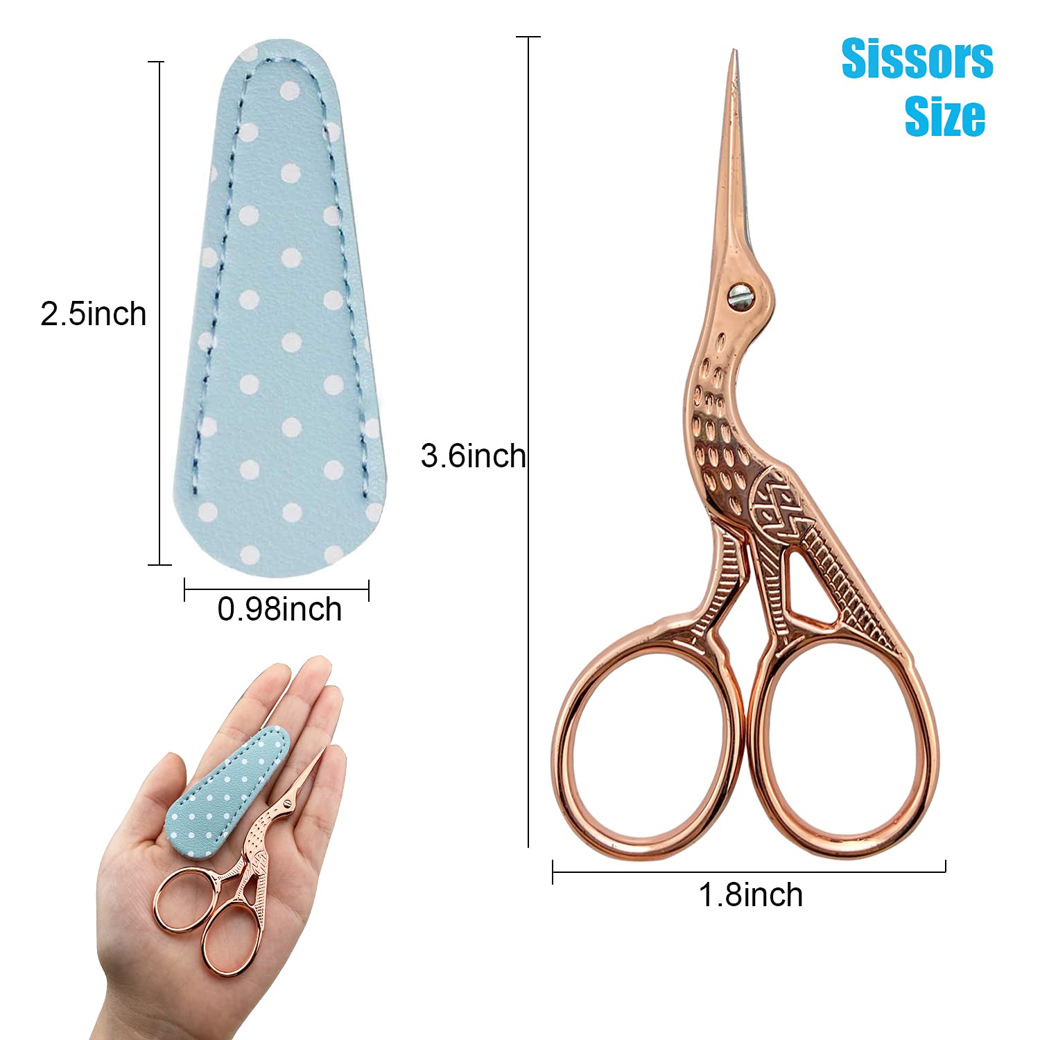 Weabetfu 3.6-inch Professional Craft Scissors - Precision Embroidery & Sewing Shears for DIY Needlework, Threading, Handcraft, Paper Cutting | Perfect for Quilting, Fabric Art, Scrapbooking & Craft Projects