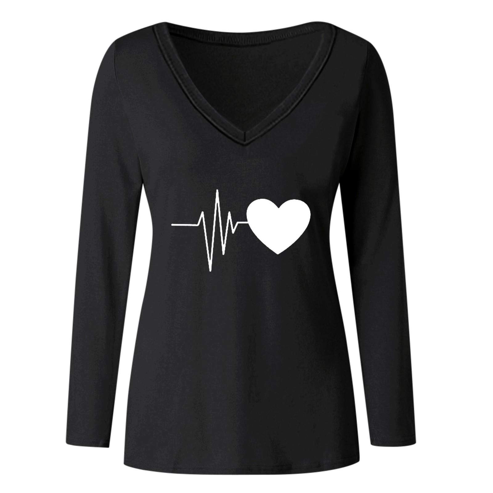 Women's Casual Long Sleeve Round Neck Loose Tunic T-Shirt Blouse - Comfortable Workout & Everyday Wear Top for Women | Perfect for Yoga, Office & Casual Outings