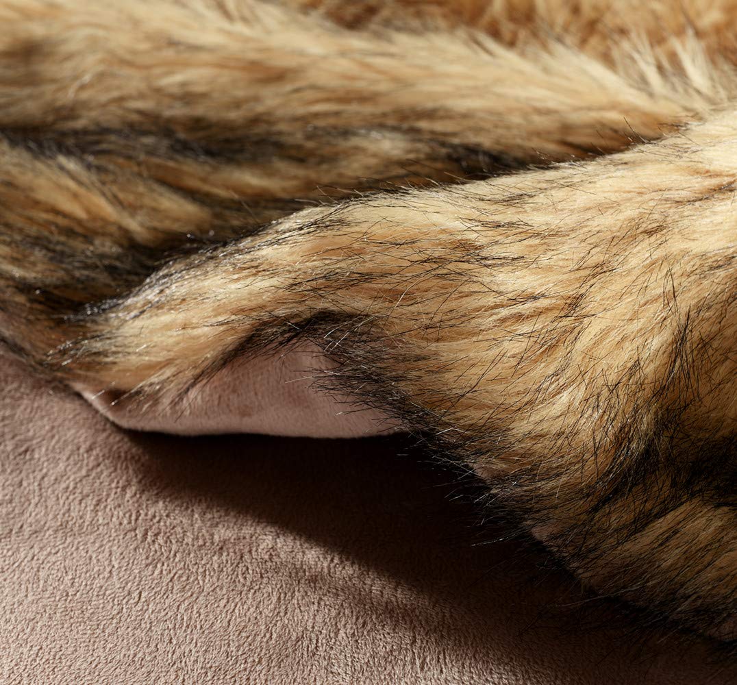 Luxury Plush Faux Fur Blanket - Queen Size 90