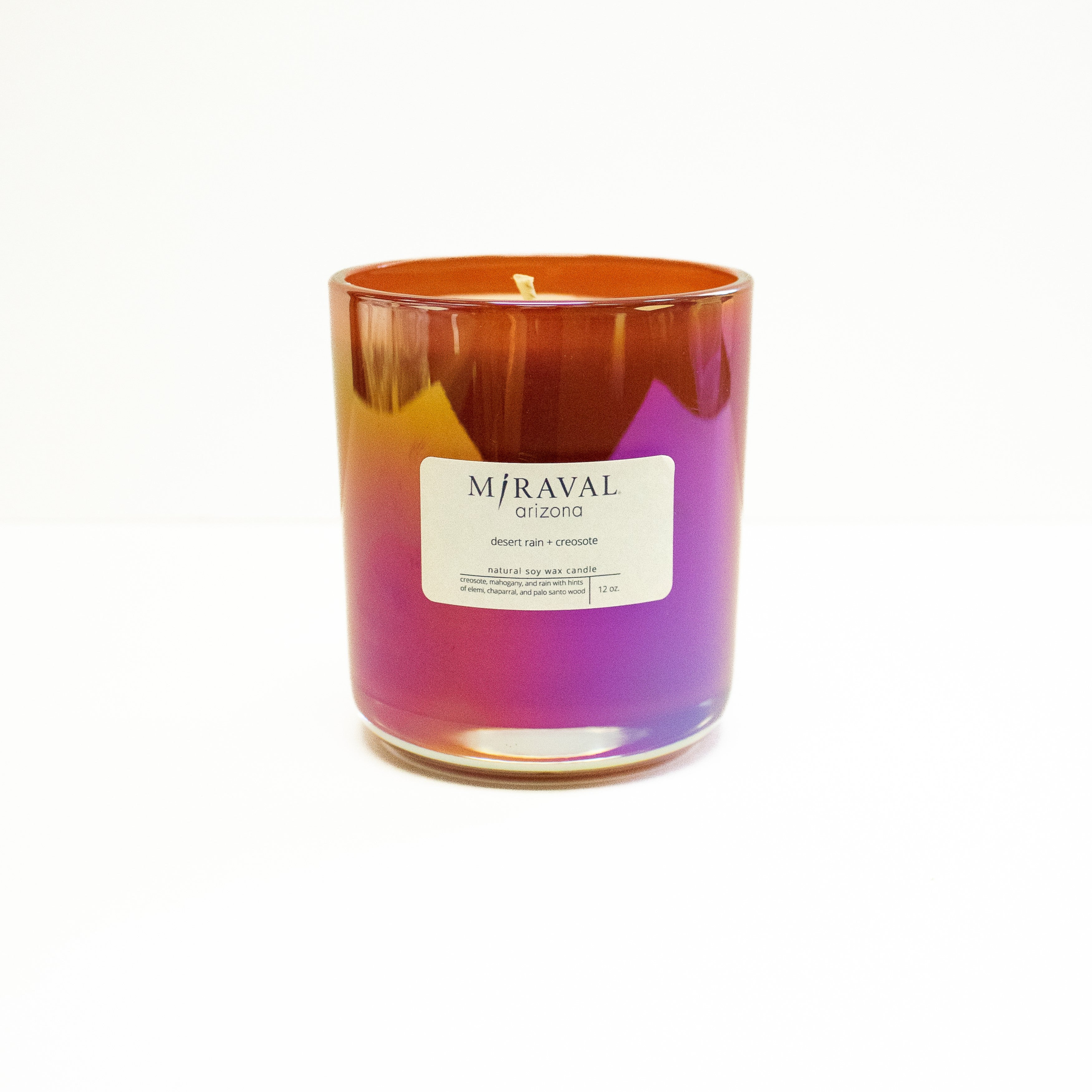 Miraval Candle - Desert Rain & Creosote Scented Soy Wax Candle for Home, Spa & Relaxation | Aromatherapy Gift for Women & Men