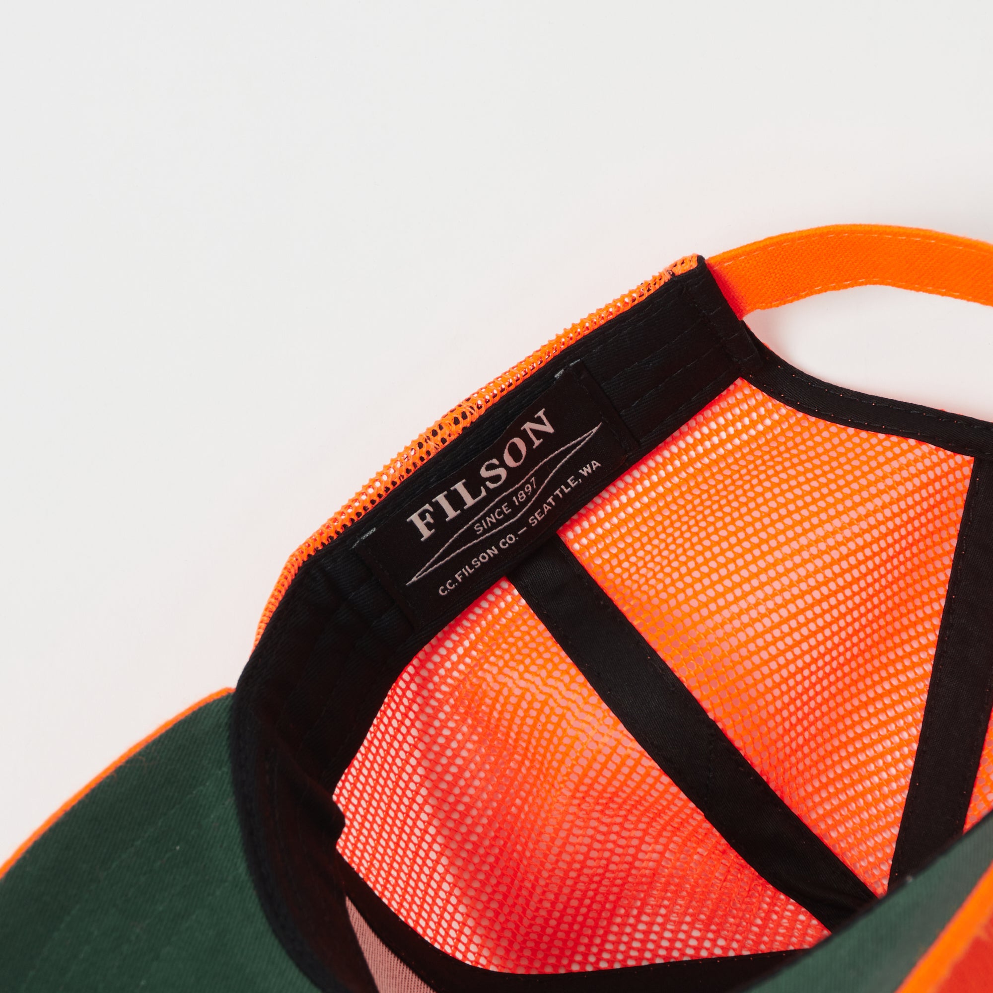 Filson Logger Mesh Cap - Blaze Orange Hunting Hat for Outdoor Adventures & Safety