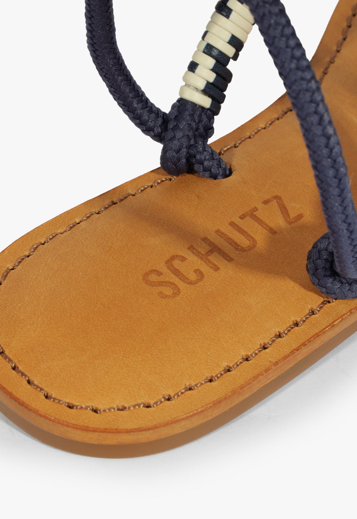 Claire Blue Women's Flat Sandals - Comfortable Summer Beach Slides for Casual Wear, Walking & Vacation Outfits