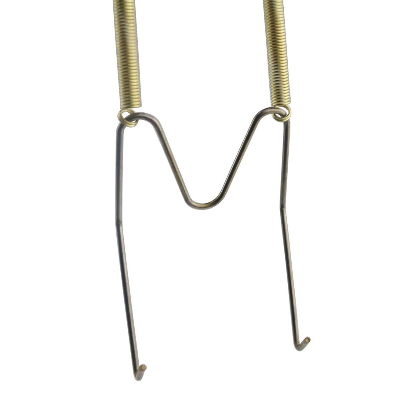 TIHOOD 10-Pack 8 Inch Invisible Wall Plate Hangers - Brass Coated Plate Display Hooks for 7.5