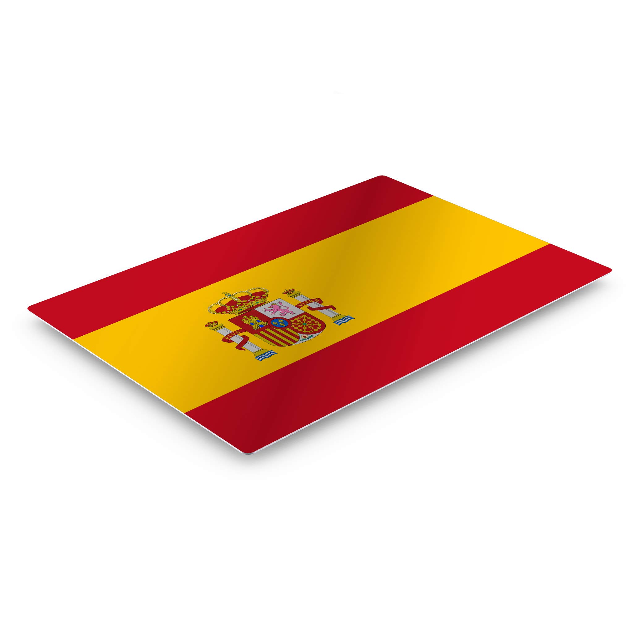 Spain Flag Metal Wall Art Print - 20x30 Inch Modern Home Decor for Office, Living Room, Dorm, Bedroom & Man Cave - Ready to Hang Made in USA - Perfect for Sports Bars, Game Rooms & Spanish-Themed Parties
