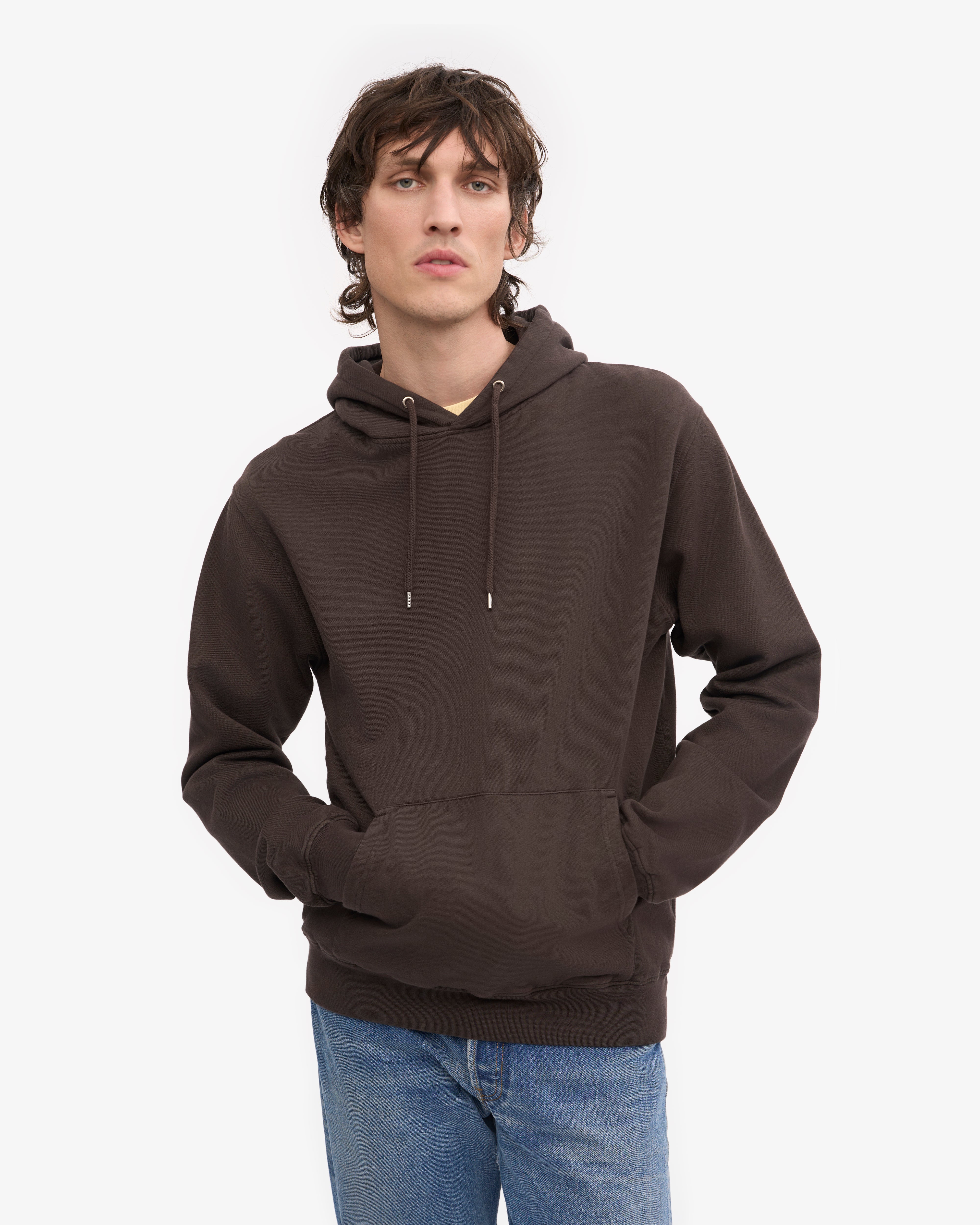 Organic Cotton Classic Hooded Sweatshirt - Coffee Brown | Comfortable & Stylish for Casual Wear, Outdoor Activities & Loungewear
