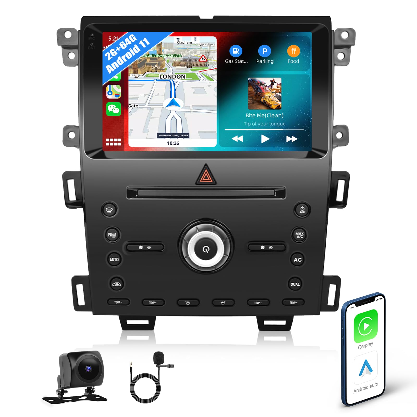 2+64GB Android 11 Car Stereo for Ford Edge 2011-2015 | 9