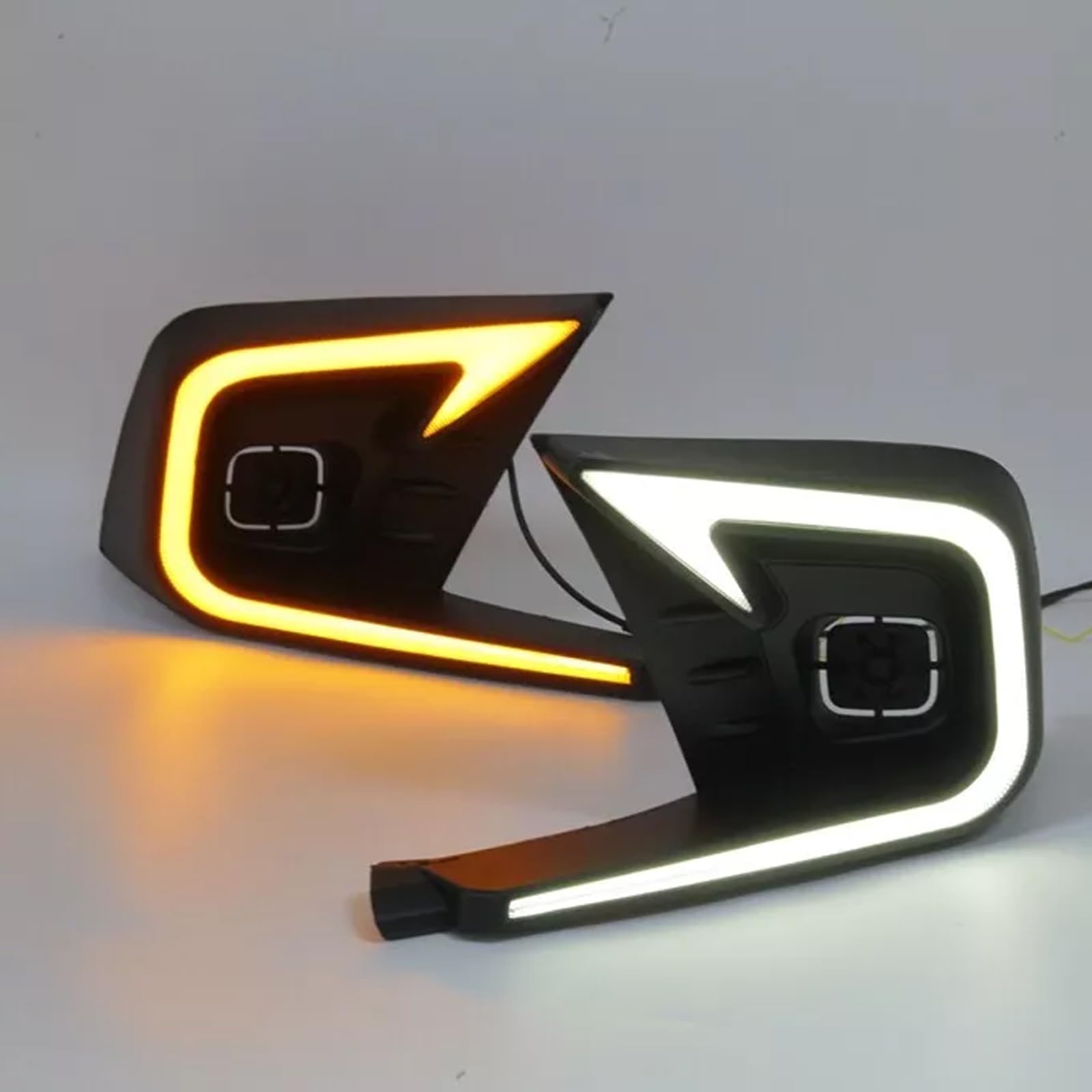 High-Performance LED Fog Lights & DRL Kit - White Daytime Running Lights, Amber Turn Signals, Blue Low Beam - Perfect Fit for 2021-2024 Honda Civic 11th Gen - Enhance Visibility for Night Driving & Bad Weather Conditions